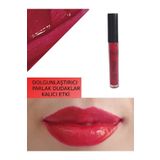 EDWOL Make Up Likit Işıldayan Dolgunlaştırıcı Parlak Lip Gloss Kırmızı Ruj