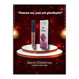 EDWOL Make Up Likit Işıldayan Dolgunlaştırıcı Parlak Nude Kahverengi Lips Glos Ruj
