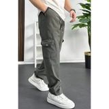 Edwox Erkek Baggy Kalıp Kargo Cepli Pantolon Yeşil Edw131