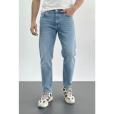 Edwox Erkek Boyfriend Geniş Kesim Kot Pantolon Açık Mavi EDW425 - 36