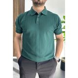 Edwox Erkek Desenli Polo Yaka Tişört Yeşil EDW460 - 2XL