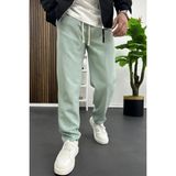 Edwox Erkek Düz Jogger Pantolon Yeşil Edw451