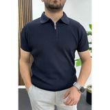 Edwox Erkek Polo Yaka Likralı Tişört Lacivert EDW491 - S