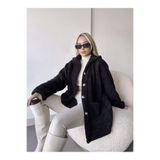 edz moda moda ve tarzın buluştuğu nokta Kadın Siyah Peluş Welsoft Cepli Hırka Astarsız Trend Günlük