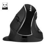 Eelexa Ergonomik Dikey Fare: 2.4G BT5.1 Çift Modlu Optik Bilgisayar Fareleri (Siyah-Çift Mod)