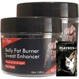 Eelhoe Hazine2-2:0387 2 Adet Birden Belly Fat Burner Sweat Enhancer Erkeklere Özel Yağlara Parçalayıcı Kas Şekillendirme Kremi + 1 Hediy.e Jel