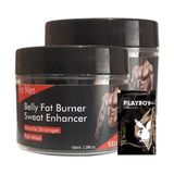 Eelhoe HAZINE2-2:0387 2li Birden Belly Fat Burner Sweat Enhancer Erkeklere Özel Yağlara Parçalayıcı Kas Şekillendirme Kremi + 1 Hediy.e Jel