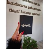 Efe Deri Ata Dikişli Araç Ruhsat Kılıfı Kabı Oto Ruhsatlık Araba Ruhsat Koruyucu - Siyah - Sarı