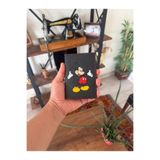 EFE DERİ Mickey Mouse Figürlü Dikişli Oto Ruhsat Kılıfı Kabı Araç Ruhsat Koruyucu Ruhsatlık