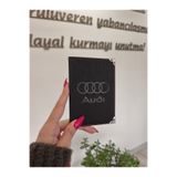 EFE DERİ Premium Audi Deri Dikişli Araç Ruhsat Kılıfı Kabı Ruhsatlık Ruhsat Koruyucu