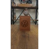 Efe Deri Volkswagen Deri Dikişli Araç Ruhsat Kılıfı Kabı Ruhsatlık Ruhsat Koruyucu - Kahverengi