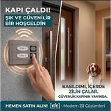 Efe Electric 2'li Dış Kapı Zil Butonu - Çift İsimlikli Sıva Üstü Bina Zili (Gri)