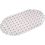 Efe Mark Eko Serisi Banyo - Küvet Içi Kaydırmaz Vantuzlu Oluklu Oval Paspas 63 x 34 Cm, Kırmızı - Çok Renkli - Standart