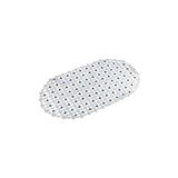 Efe Mark Eko Serisi Banyo - Küvet İçi Kaydırmaz Vantuzlu Oluklu Oval Paspas 63 x 34 cm, Mavi