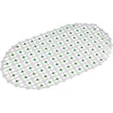 Efe Mark Eko Serisi Banyo - Küvet İçi Kaydırmaz Vantuzlu Oluklu Oval Paspas 63 X 34 Cm, Yeşil Çok Renkli