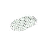 Efe Mark Eko Serisi Banyo - Küvet İçi Kaydırmaz Vantuzlu Oluklu Oval Paspas 63 x 34 cm, Yeşil