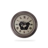 Efe Mark Premium Serisi Antik Eskitme Döner Çarklı Retro Tasarım 60 cm Ev ve Ofis Duvar Saati Roma Rakamlı Vintage Tasar