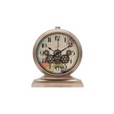 Efe Mark Premium Serisi Modern Kadranlı Döner Çarklı 32x28 CM Ev ve Ofis Masa ve Duvar Saati Rakamlı Bronz