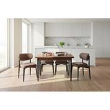 Efe Mobilya T-6005 Kemençe Mdf 70X120 Polo Kahve Sandalye 4 Kişilik Mutfak Masa Takımı