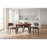 Efe Mobilya T-6005 Kemençe Mdf 70X120 Polo Sandalye Kahve 4 Kişilk Mutfak Masası Takımı