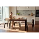 Efe Mobilya T-6007 Keçemçe Mdf 70X120 Polo Krem Sandalye 4 Kişilik Mutfak Masa Takımı