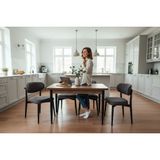Efe Mobilya T-6008 Kemençe Mdf 70X120 Polo Antrasit Sandalye 4 Kişilik Yemek Masası Takımı