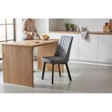 Efe Mobilya T-6022 Traverten Mdf 70X120 Karegold Açık Gri Sandalye 4 Kişilik Mutfak Masa Takımı