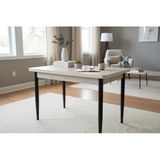 Efe Mobilya T-6035 Traverten Mdf 70X120 Mdf 4-6 Kişilik Mutfak Masası