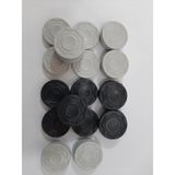 Efe Oyuncak Tavla Pulu Plastik Tavla Pulu - Beyaz