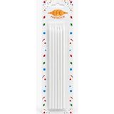 Efe Pastacılık Beyaz Uzun Pasta Mumu 20 cm - Çok Renkli - 6 Adet