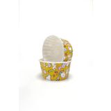 EFE PASTACILIK Sarı Tavşan Desenli Kek Kapsülü 50 Adet | Renkli Muffin Cupcake Kağıdı – 50x39 mm
