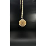 Efeaks Gold Taşlı Disco Topu Dikiz Aynası Süsü 5 Cm Işıltılı Gösterişli Ayna Süsü