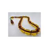 Efekentli Zeyzun Usta İmzalı Bilek Boy Efe Maskot Sıkma Kehribar Tespih 15 x 11 mm Kapsül Kesim