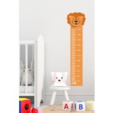 efekt reklam Aslanlı Bol Ölçer Cetveli Çocuk Bebek Odası Yapışkanlı Duvar Kağıdı Aksesuarları Süsü Duvar Sticker
