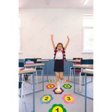 efekt reklam Duyusal Çiçek Yol,Zemin Çocuk Gelişimi-Oyun Alanı Kreş-Anaokulu Sticker Seti