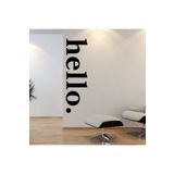 efekt reklam Hello Yazılı Dekoratif Salon Yatak Odası Balkon Ev Duvar Kağıdı Çıkartması Kapı Süsü Sticker Etiket