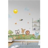 efekt reklam Sevimli Hayvanlar Doğada Çocuk Bebek Odası Duvar Kağıdı Aksesuarları Süsü Dekorasyonu Stickerı