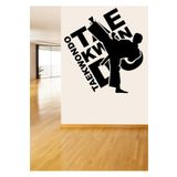 efekt reklam Taekwondo Spor Cam Salon Yatak Odası Mutfak Balkon Ev Yapışkanlı Duvar Süsü Kağıdı Sticker 100x95 Cm
