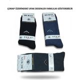 Efem İç Giyim Karışık Renk Erkek Uzun Kışlık Havlu Çorap 12'li Paket - 40 - 44