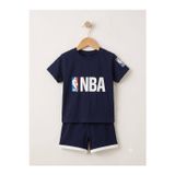 Efem Kids 2'Li Nba Baskılı Erkek Çocuk Takım 2 Yaş 3 Yaş 4 Yaş 5 Yaş Çocuk Takım Tişört + Şort Erkek Çocuk Takım