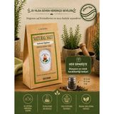 Efem Tuz Sofrada Öğütme İyotlu 3 Paket Silikatsız Kaya Tuzu (500 Gram ×3)+ 1 adet Dünyanın en küçük karabiberliği (h:3.5 cm -ø2.5 cm)