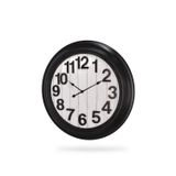 Efemark Efe Mark Premium Serisi Modern Tasarım 75 Santimetre Ev ve Ofis Duvar Saati Latin Rakamlı Siyah