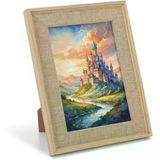 Efemark Premium Serisi 13 * 18 CM Ahşap Resim Çerçevesi Açık Kahve