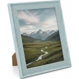 Efemark Premium Serisi 15 * 20 CM Ahşap Resim Çerçevesi Açık Mavi