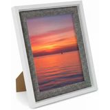Efemark Premium Serisi 15 * 20 CM Ahşap Resim Çerçevesi Beyaz-Gri