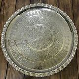 Efemir İşlemeli Bakır Tepsi 35 cm