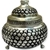 Efemir Petek Desenli Bakır Şekerlik, Kalay Eskitme