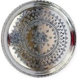 Efemir Zımba Işlemeli Bakır Tepsi 23 cm