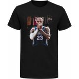 Efendioğlu Design 23 Numara Basketbol Efsanesi Lebron James Baskılı Pamuklu Erkek Tişört - 2XL - Siyah
