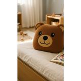 Efendioğlu Türcan DEKORATİF PELUŞ AYICIK SÜS YASTIK25*25 cm YUMUŞAK UYKU ARKADAŞI.ÇOCUK VE BEBEK ODASI YASTIĞI,SEYAHAT YASTIĞI,BOYUN DESTEK YASTIĞI,KOLTUKVE KANEPE SÜS YASTIĞI,KOLTUK KANEPE YASTIĞI - 25 x 25 cm - Kahverengi